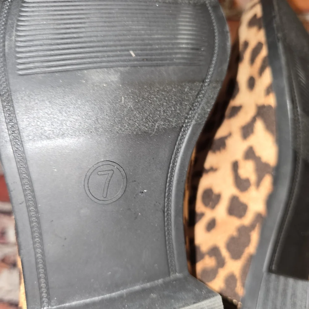 Mylu Leopard Print Ankle Boots Size 7